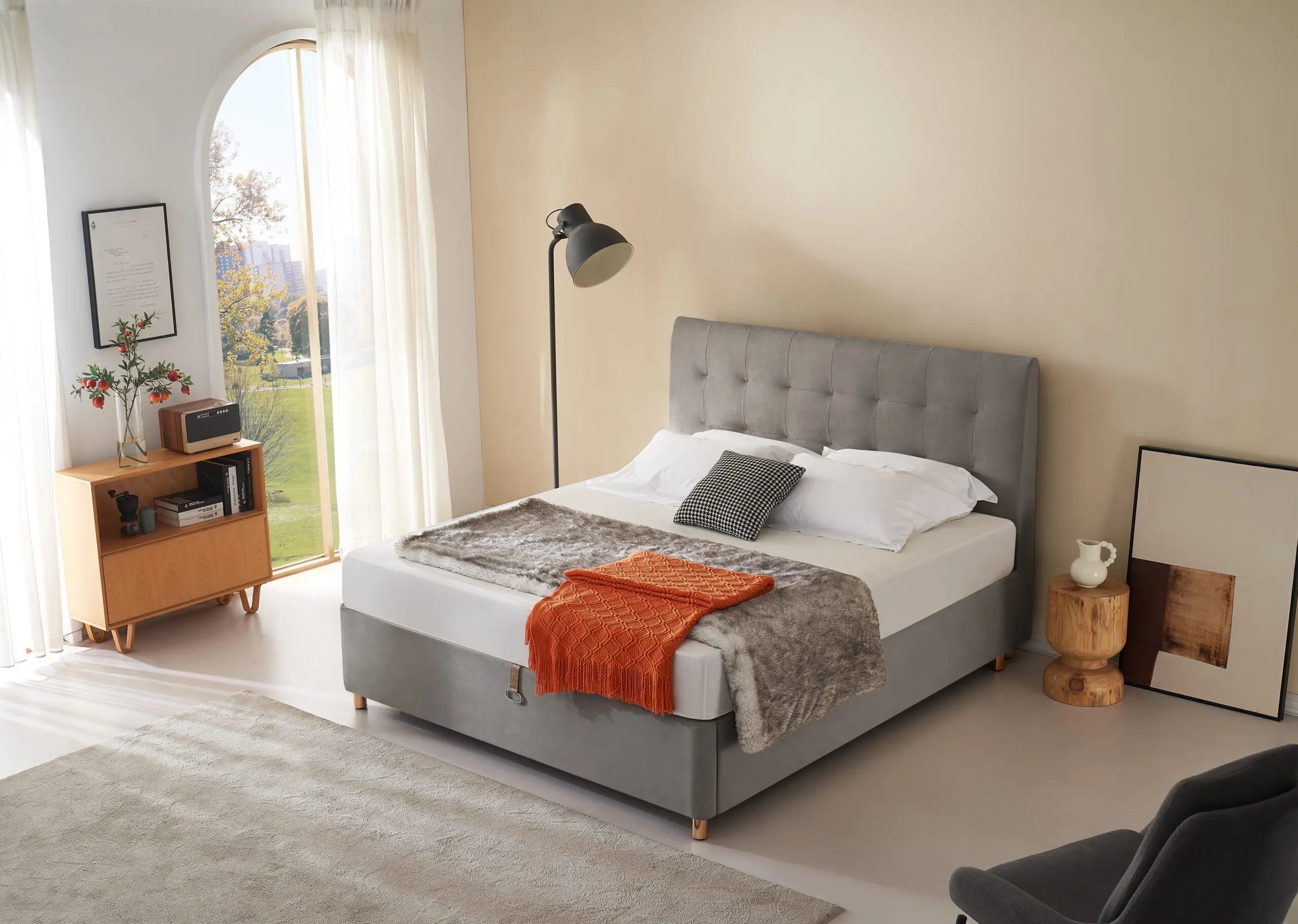 Silvia BoxSäng 180 Sammet