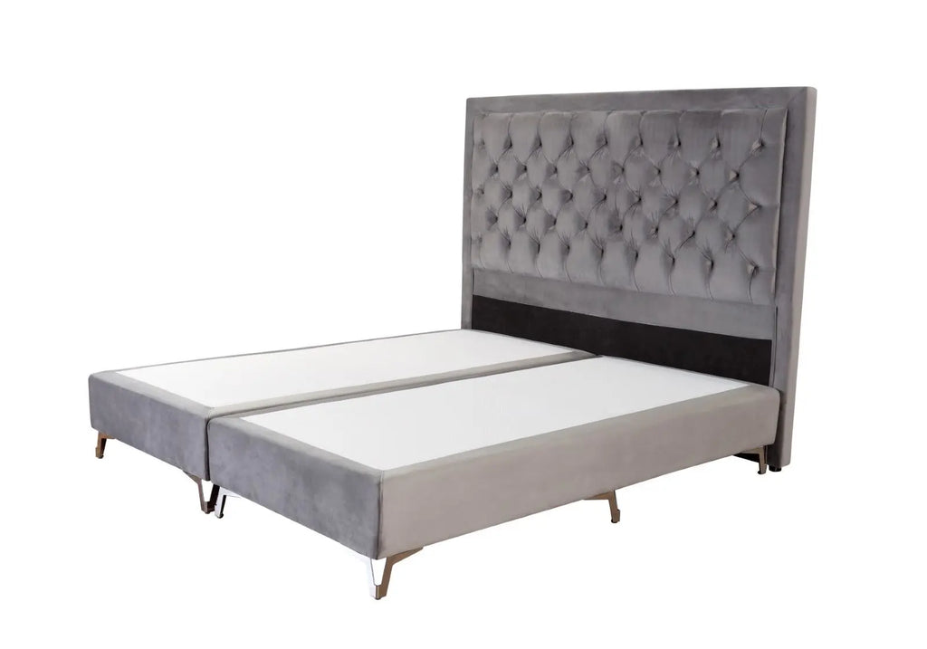 Malva kontinentalsäng Sammet 180 Guld eller Silverben
