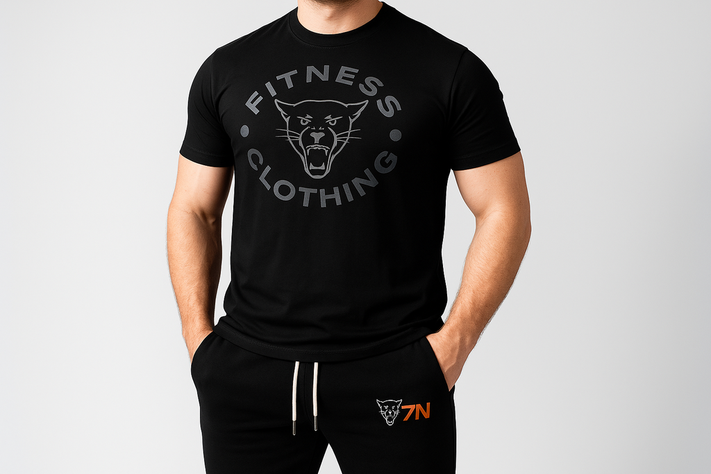 Förbättrad bild med tydlig modell i svart träningsset