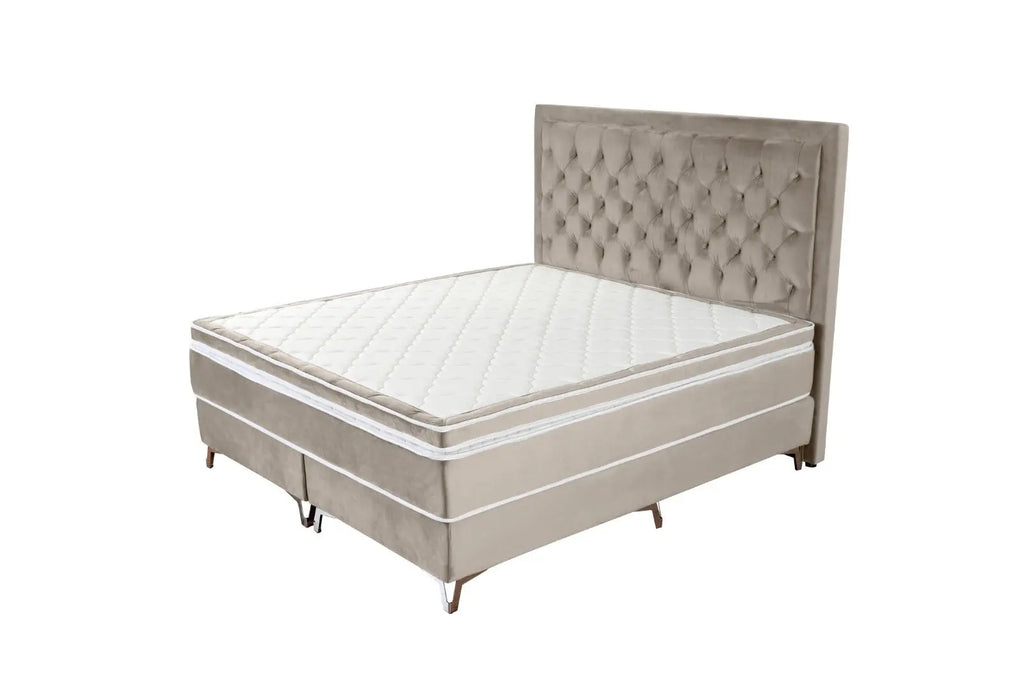 Malva kontinentalsäng Sammet 180 Guld eller Silverben